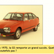 A sa sortie en 1970, la GS remporte un grand succès. Quel titre ne détient-elle toutefois pas ?
